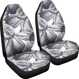 Guava Tropical Hand Drawn Pattern Universal Fit Car Seat Covers