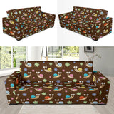 Snail Pattern Print Design 03  Sofa Slipcover