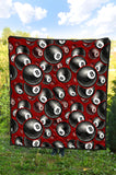 Billiard Ball Pattern Print Design 05 Premium Quilt