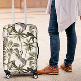 Monkey Sloth Lemur Palm Trees Pattern Luggage Covers