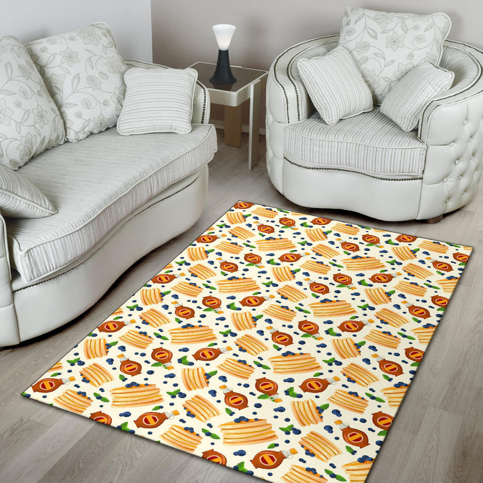 Pancake Pattern Print Design 02 Area Rug