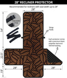 coffee bean pattern Recliner Cover Protector