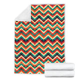 Zigzag  Chevron Colorful Pattern Premium Blanket