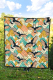 Eagle Pattern Print Design 02 Premium Quilt