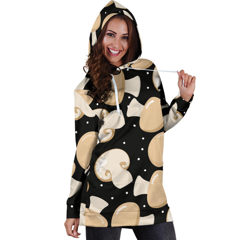 Champignon Mushroom Pattern Women'S Hoodie Dress