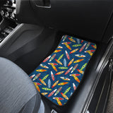 Surfboard Pattern Print Design 01 Front Car Mats