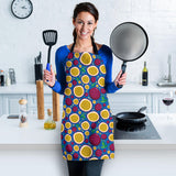 Passion Fruit Blue Background Adjustable Apron