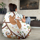 Sloths Hanging On The Tree Pattern Bean Bag Cover