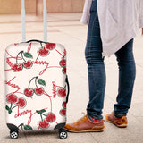 Hand Drawn Cherry Pattern Luggage Covers