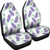 Eggplant Pattern Print Design 05 Universal Fit Car Seat Covers