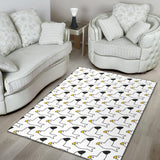 Seagull Pattern Print Design 05 Area Rug