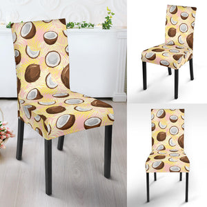 Coconut Pattern Print Design 05 Dining Chair Slipcover