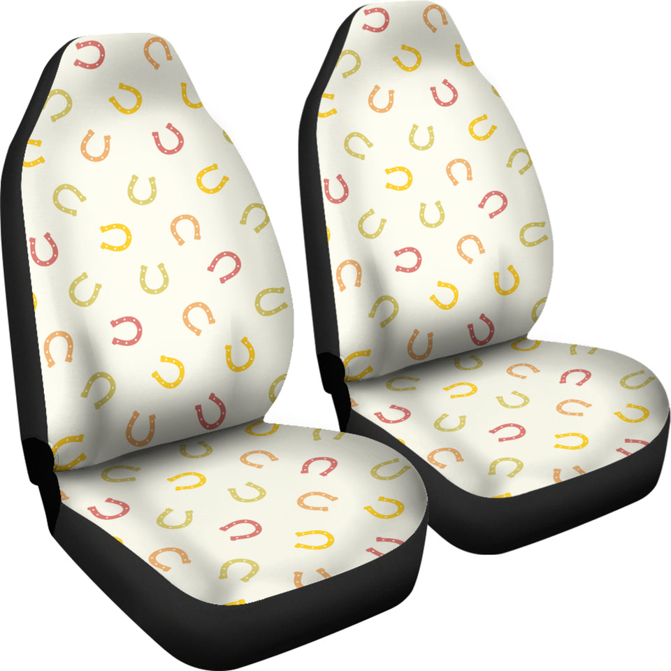 Horseshoes Pattern Print Design 02 Universal Fit Car Seat Covers