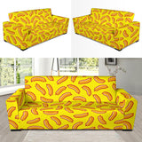 Sausage Pattern Print Design 01  Sofa Slipcover