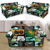 Dinosaurs Print Pattern Loveseat Couch Slipcover