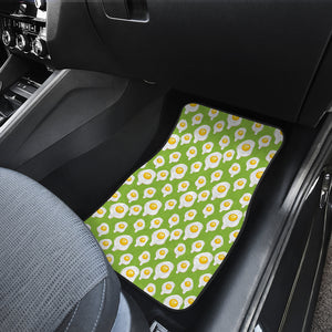 Fried Eggs Pattern Print Design 01 Front Car Mats