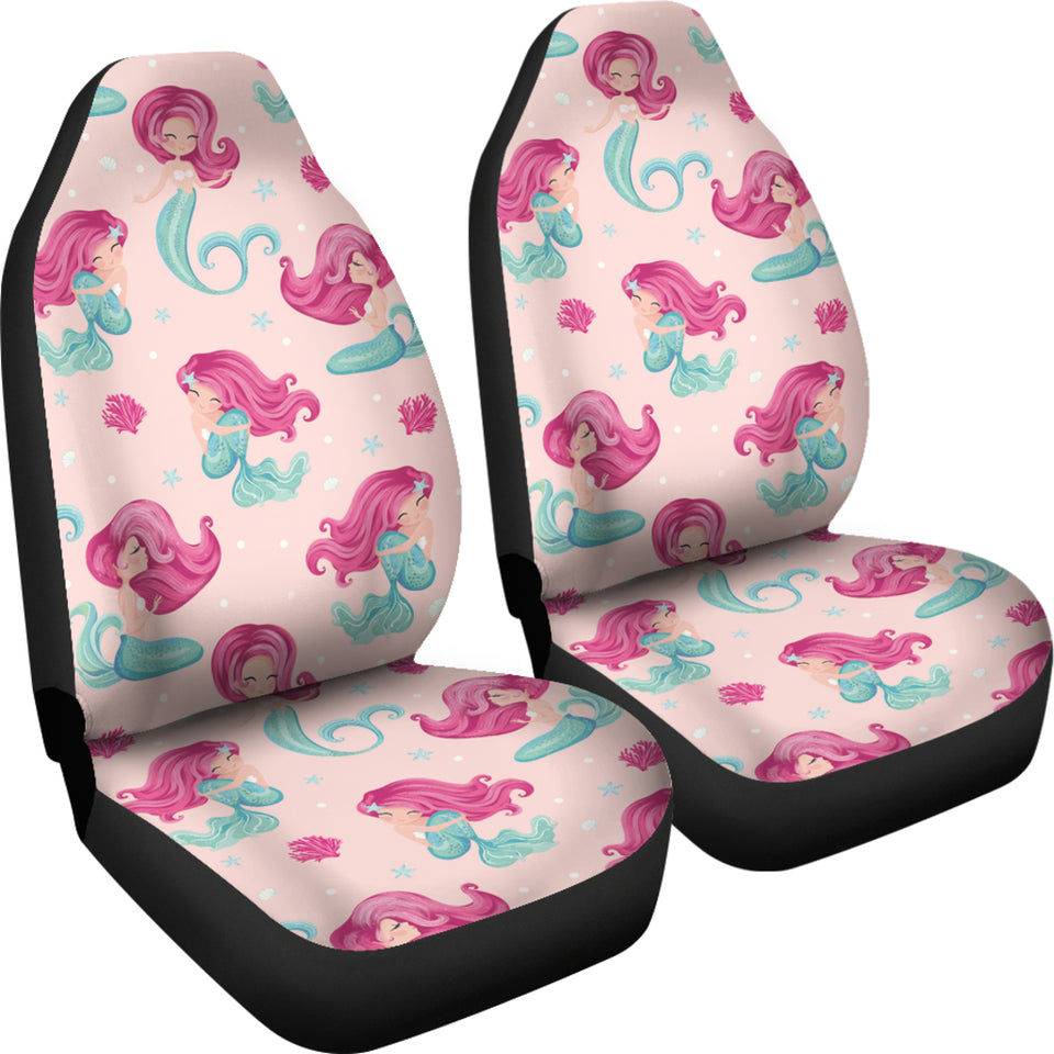 Cute Little Mermaid Pattern Universal Fit Car Seat Covers