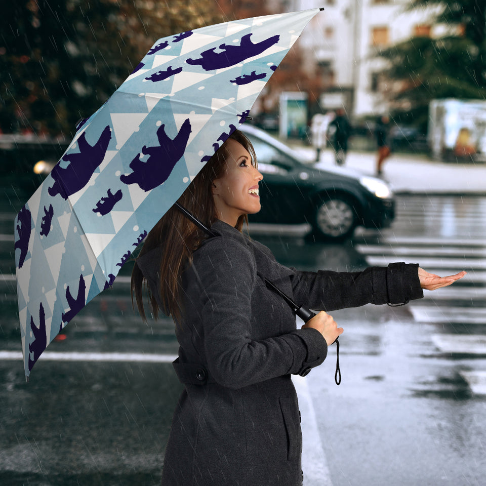 Polar Bear Winter Snow Pattern Umbrella