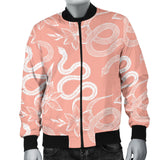 Snake Lilies Flower Pattern Men'S Bomber Jacket