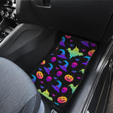 Colorful Halloween Background Front And Back Car Mats