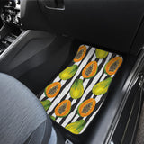 Papaya Design Pattern Front And Back Car Mats