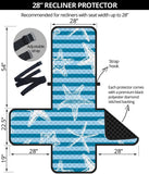 Starfish blue blackground Recliner Cover Protector