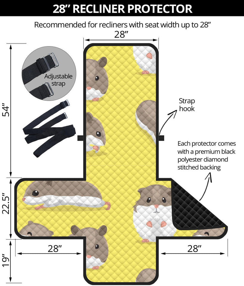 Cute Hamster pattern Recliner Cover Protector