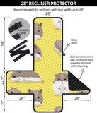 Cute Hamster pattern Recliner Cover Protector