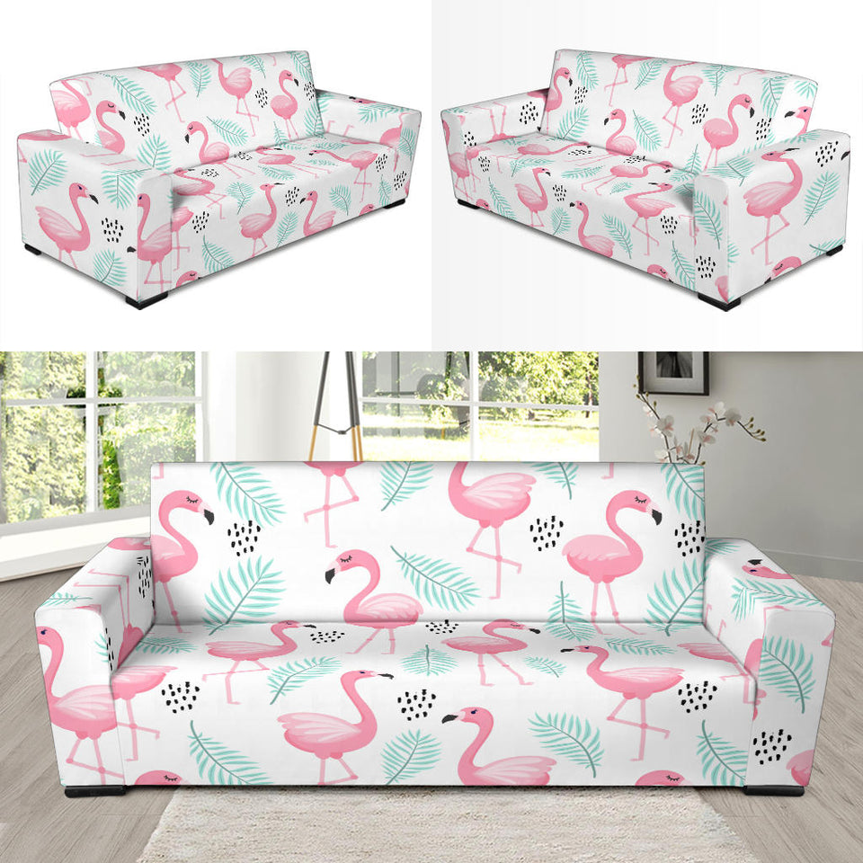 Cute Flamingo Pattern Sofa Slipcover