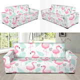 Cute Flamingo Pattern Sofa Slipcover