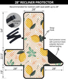 lemon flower leave pattern Recliner Cover Protector