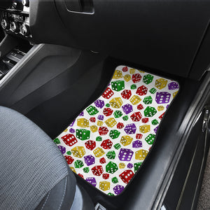 Dice Pattern Print Design 03 Front Car Mats