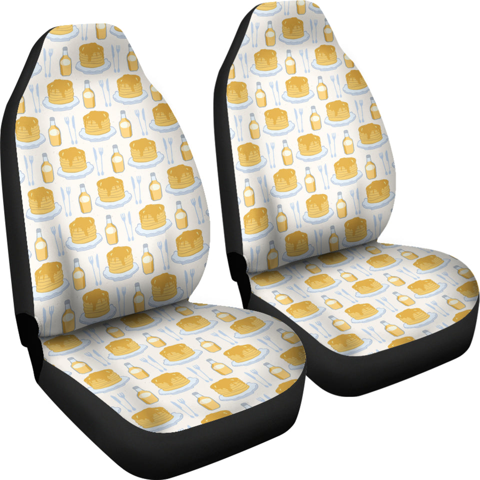 Pancake Pattern Print Design 05 Universal Fit Car Seat Covers