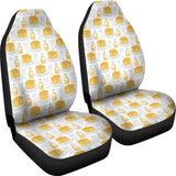 Pancake Pattern Print Design 05 Universal Fit Car Seat Covers