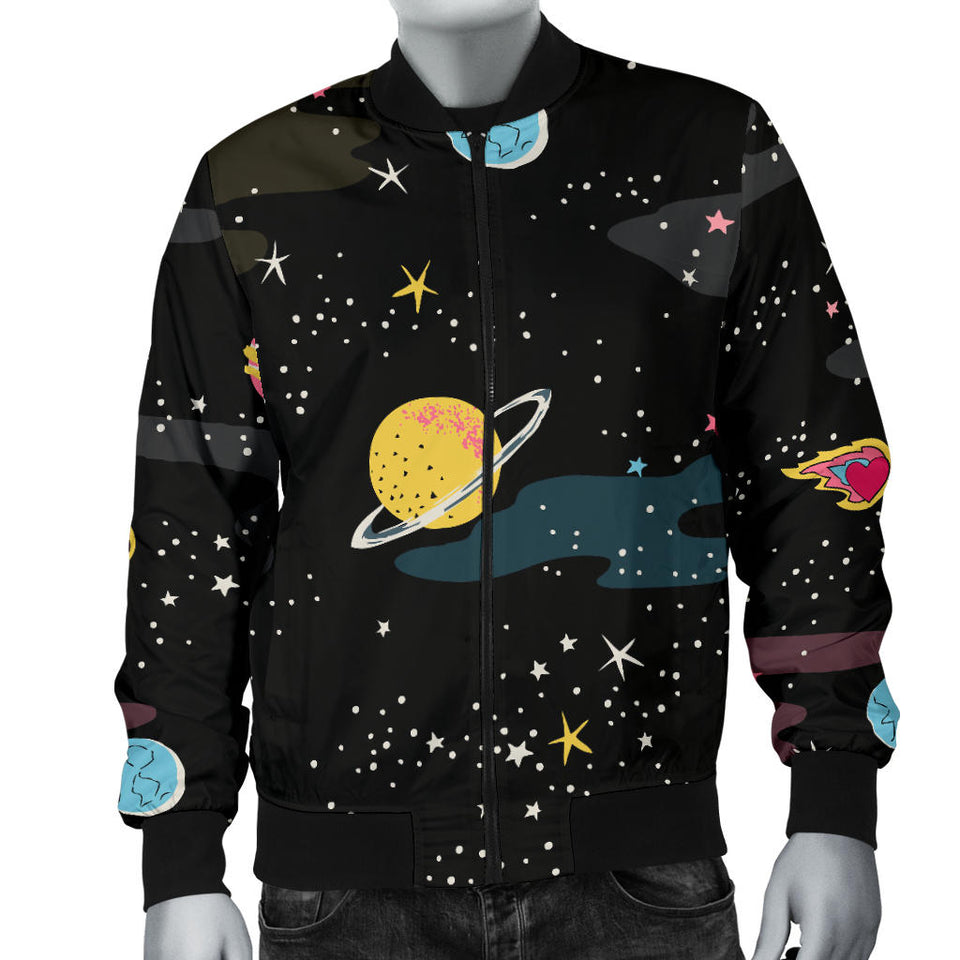 Space Pattern Men'S Bomber Jacket