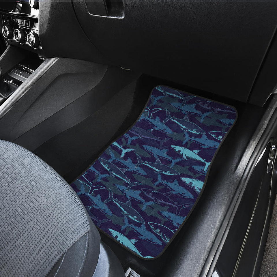 Shark Pattern Front Car Mats