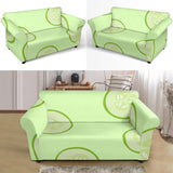 Cucumber Pattern Loveseat Couch Slipcover