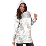 Cute Sea Otters Pattern Women'S Hoodie Dress