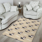 Cute Siberian Husky Area Rug