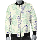 Seahorse Shell Pattern Men'S Bomber Jacket