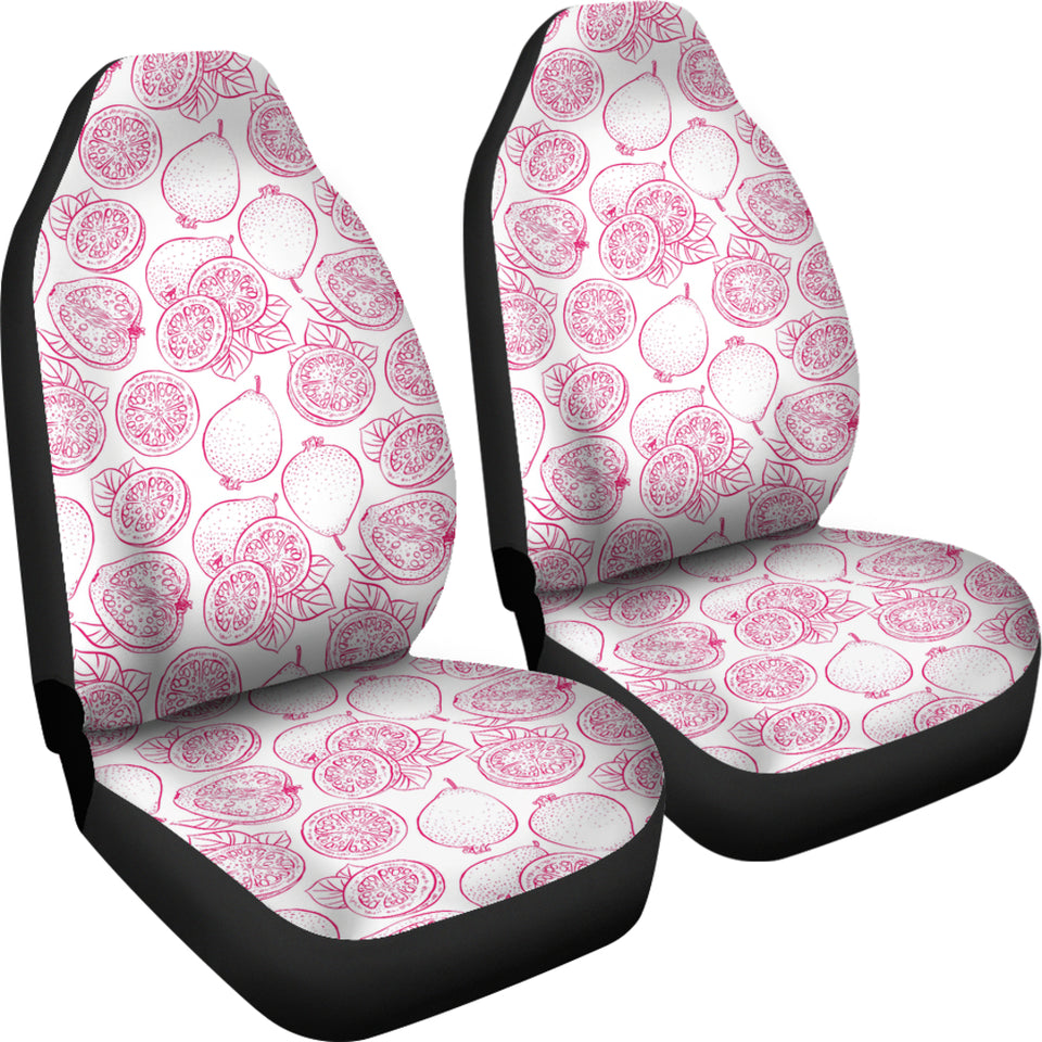 Sketch Guava Pattern Universal Fit Car Seat Covers