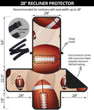 American football ball design pattern Recliner Cover Protector