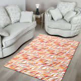 Fire Flame Watercolor Pattern Area Rug