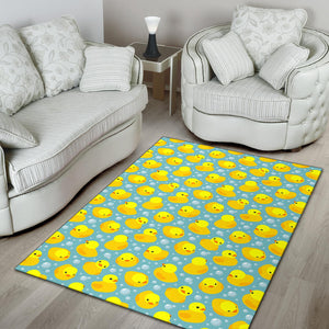 Duck Toy Pattern Print Design 03 Area Rug