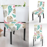 Colorful Shell Pattern Dining Chair Slipcover