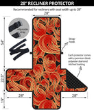 Fire flame pattern Recliner Cover Protector