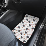 Ostrich Pattern Print Design 02 Front and Back Car Mats