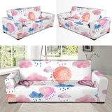Watercolor Air Balloon Cloud Pattern Sofa Slipcover