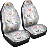 Cute Llama Alpaca Pattern Universal Fit Car Seat Covers