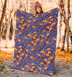 Clown Fish Pattern Print Design 04 Premium Blanket